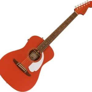 Soldes Fender Malibu Player - fiesta red