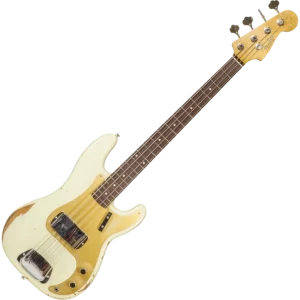 Meilleure Vente Fender Custom Shop 1960 Precision Bass R130966 - closet classic vintage white