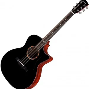 Eastman AC122-2CE - black satin Vente Flash