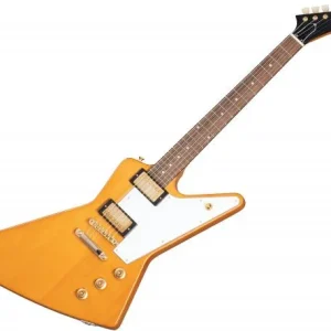 Prix Cassé Epiphone Original 1958 Explorer Korina White Pickguard - aged natural