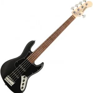 Solde Sadowsky MetroLine 21-Fret Vintage J/J Bass Alder (5-String, Germany, Morado) - solid black satin
