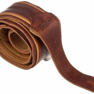 Achetez Aujourd'hui Taylor Spring Vine Leather Guitar Strap 4123-25 - Medium Brown