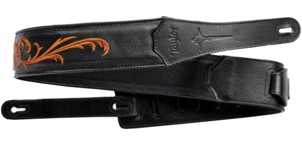 Taylor Nouveau 2.5inc. Embroidered Leather Guitar Strap 4119-25 Expédition Rapide