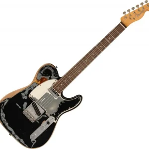 Certifié Fender Joe Strummer Telecaster (MEX, RW) - road worn black over 3-color sunburst