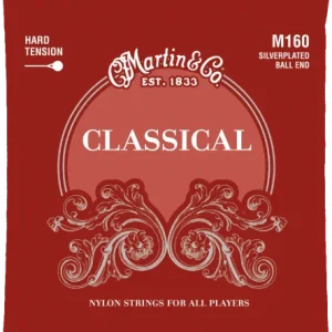 Top Vente Martin M160 Classical Nylon Guitar 6-String Set Silver Plated Ball End Hard Tension