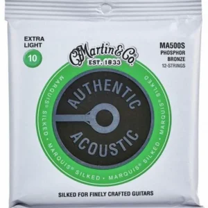 Martin MA500S Acoustic Guitar 12-String Set Authentic Silked 92/8 Phosphor Bronze 10-47 - jeu de 12 cordes Acheter Direct