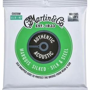 Martin MA130S Acoustic Guitar 6-String Set Authentic Silk & Steel 11.5-47 - jeu de 6 cordes Must-Have