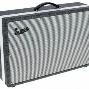 Meilleure Vente Supro Black Magick Cab 2x12 - Black Rhino Hide