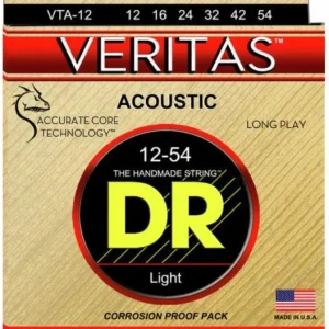 Prix Promo Dr VTA-12 Acoustic Guitar 6-String Set Veritas Phosphor Bronze 12-54 - jeu de 6 cordes