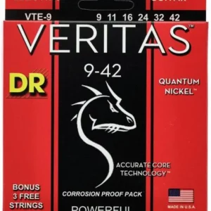 Achetez Aujourd'hui Dr VTE-9 Electric Guitar 6-String Set Veritas 9-42 - jeu de 6 cordes