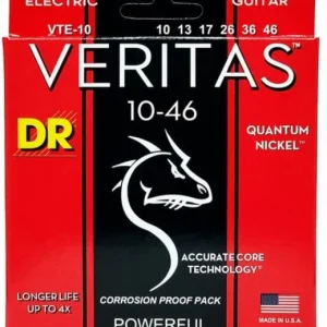 Bon Marché Dr VTE-10 Electric Guitar 6-String Set Veritas 10-46 - jeu de 6 cordes