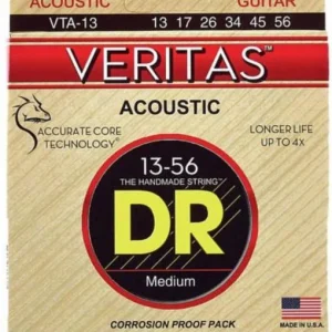 Dr VTA-13 Acoustic Guitar 6-String Set Veritas Phosphor Bronze 13-56 - jeu de 6 cordes Meilleur Prix