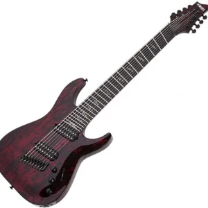 Schecter C-8 Multiscale Silver Mountain - blood moon Satisfait Ou Remboursé