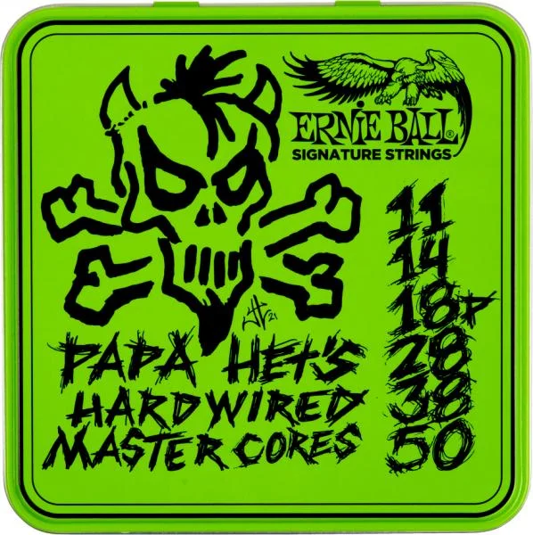Prix Promo Ernie ball James Hetfield Signature P03821 Electric Guitar 6-String Set Papa Het‘s Hardwire Core 11-50 - jeu de 6 cordes