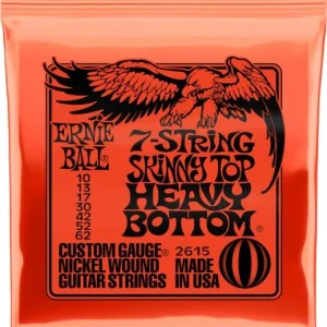 Remise Ernie ball P02615 Electric Guitar 7-String Set STHB Slinky Nickel Wound 10-62 - jeu de 7 cordes