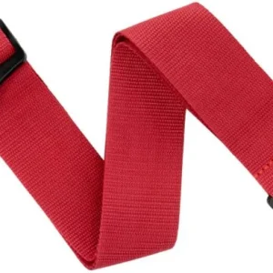 D‘addario Auto Lock Polypro Guitar Strap PWSAL401 - Red Populaire