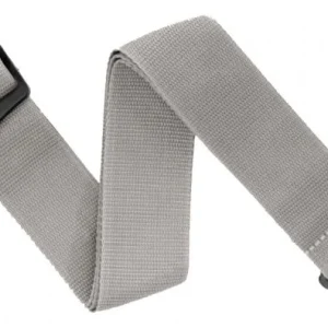 Nouvel Arrivage D‘addario Auto Lock Polypro Guitar Strap PWSAL405 - Silver
