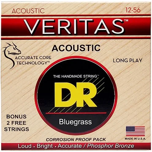 Pas Cher Dr VTA-12-56 VERITAS Coated Core Technology Bluegrass 12-56 - jeu de 6 cordes