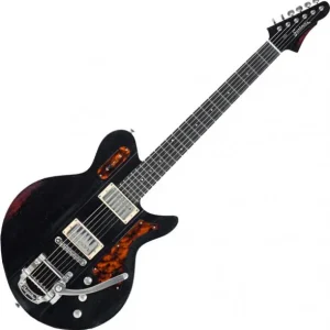 Eastman Juliet Humbuckers Bigsby - antique varnish black Paiement Sécurisé