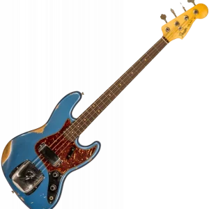 Fender Custom Shop 1961 Jazz Bass CZ556667 - heavy relic lake placid blue Paiement Sécurisé