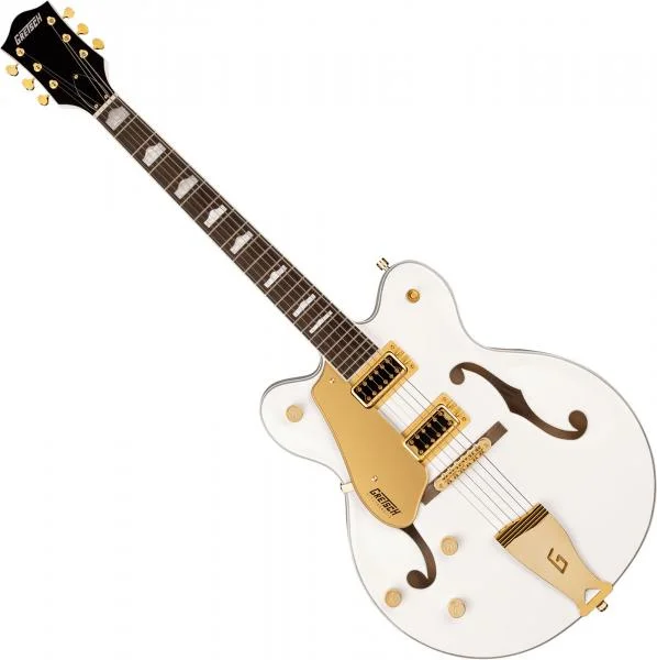 Gretsch G5422GLH Electromatic Classic Hollow Body Double-Cut With Gold Hardware - snowcrest white Prix Bas