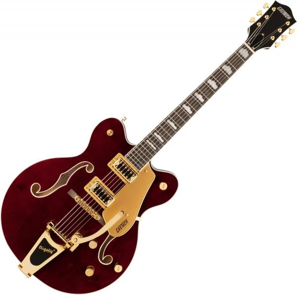 Pas Cher Gretsch G5422TG Electromatic Classic Hollow Body Double-Cut with Bigsby And Gold Hardware - walnut stain