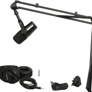 Expédié Aujourd'hui Shure Pack MV7-K + pied K&M23840 + SRH440A-EFS