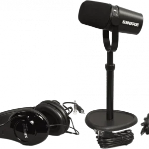 Vente Flash Shure PACK MV7-K + Tkm 23230 + SRH240A-BK