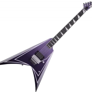 Esp Alexi Laiho Hexed Signature - purple fade satin w/ ripped pinstripes Livraison Express