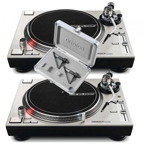 Reloop 2 x RP-7000 MK2 Silver + CC MKII Twin Mix Satisfait Ou Remboursé