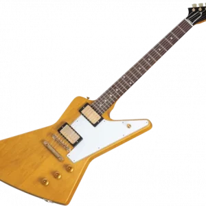 Gibson Custom Shop 1958 Korina Explorer Reissue (White Pickguard) - vos natural Commander Vite