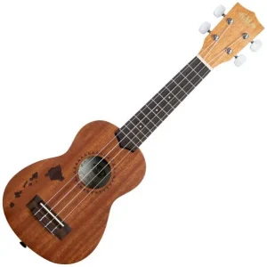 Satisfait Ou Remboursé Kala KA-15S-H1 Satin Mahogany Soprano +Bag - hawaiian islands