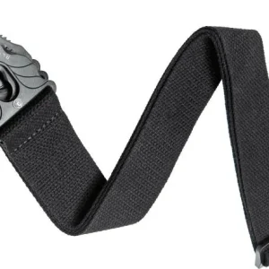 D‘addario 50CTPL00 Lock Woven Cotton Guitar Strap - Black Retour Gratuit