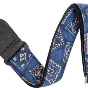 D‘addario 50G03 Woven Polypropylene Rock Guitar Strap - Bandana Blue Nouveauté