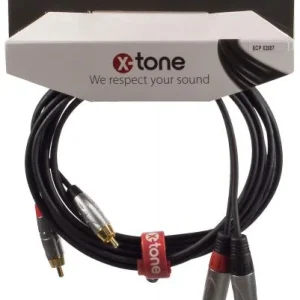 Pas Cher X-tone X2007-1.5M - 2 Jack(M) 6,35 mono / 2 RCA(M)