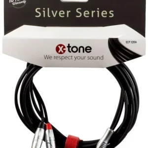Nouvelle Collection X-tone X2004-1.5M - Jack(M) 3,5 Stereo / 2 RCA(M) SILVER SERIES