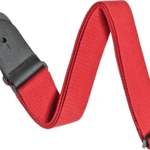 Retour Gratuit D‘addario 50CT05 Woven Cotton Guitar Strap - Red