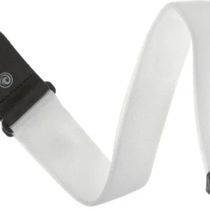 D‘addario S108 Woven Polypropylene Guitar Strap - White Vente Flash