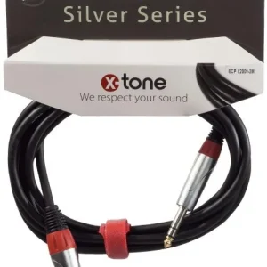 X-tone X2009-3M XLR(M) / Jack(M) 6,35 TRS SILVER SERIES Meilleure Vente