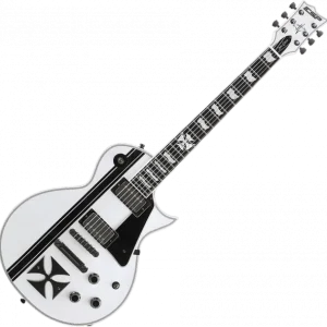 Esp Custom Shop James Hetfield Iron Cross (Japan) - snow white Acheter En Ligne