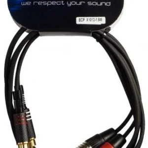 Authentique X-tone X1012-1.5M - 2 Jack(M) 6,35 mono / 2 RCA(M)