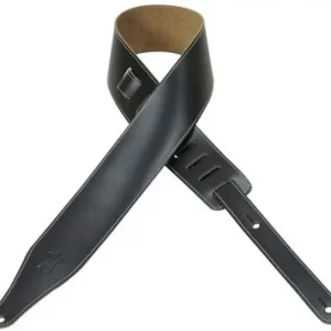 Prix Bas Levy‘s DM17-BLK Genuine Leather Guitar Strap