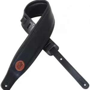 Expédié Aujourd'hui Levy‘s MSS1-BLK Veg Tan Leather Guitar Strap