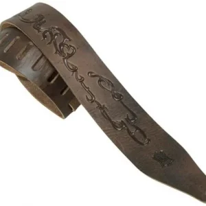 Levy‘s M17DT10-DBR Veg Tan Leather Guitar Strap Nouvelle Collection