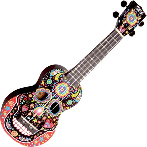 Dernier Modèle Mahalo Art MA1SKBK Soprano +Bag - skull