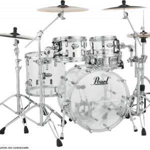 Pearl CRB504PC-730 Crystal Beat Fusion 20" - 4 fûts - ultra clear Top Vente