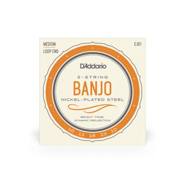Commander Vite D‘addario EJ61 5-String Bango 010-023 - jeu de 6 cordes