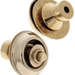 Haute Qualité Jim dunlop Straplok Strat Retainers Traditional SLS1502BR (x2) - Brass