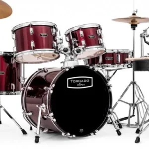 Mapex TND5844FT TORNADO JAZZ 18 - 5 fûts - wine red Bon Marché