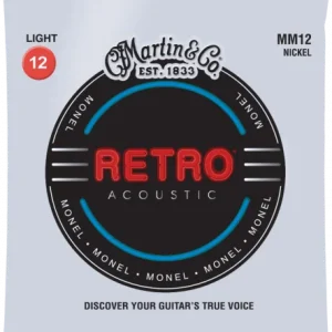 Vente Flash Martin MM12 Acoustic Guitar 6-String Set Retro Monel 12-54 - jeu de 6 cordes
